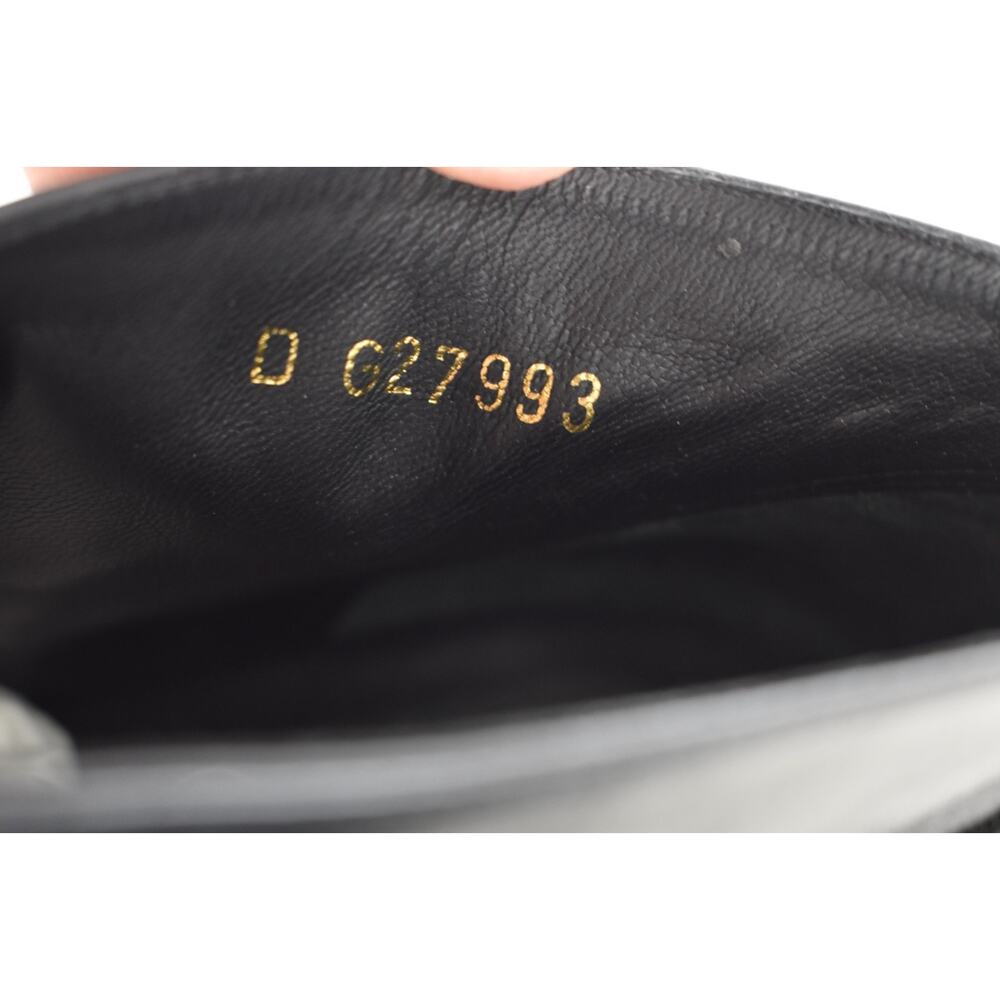 Chanel Black Leather Gold Chain Around CC Logo Lace Up Tie Ankle Wedge Boot 38.5 - Picture 10 of 16